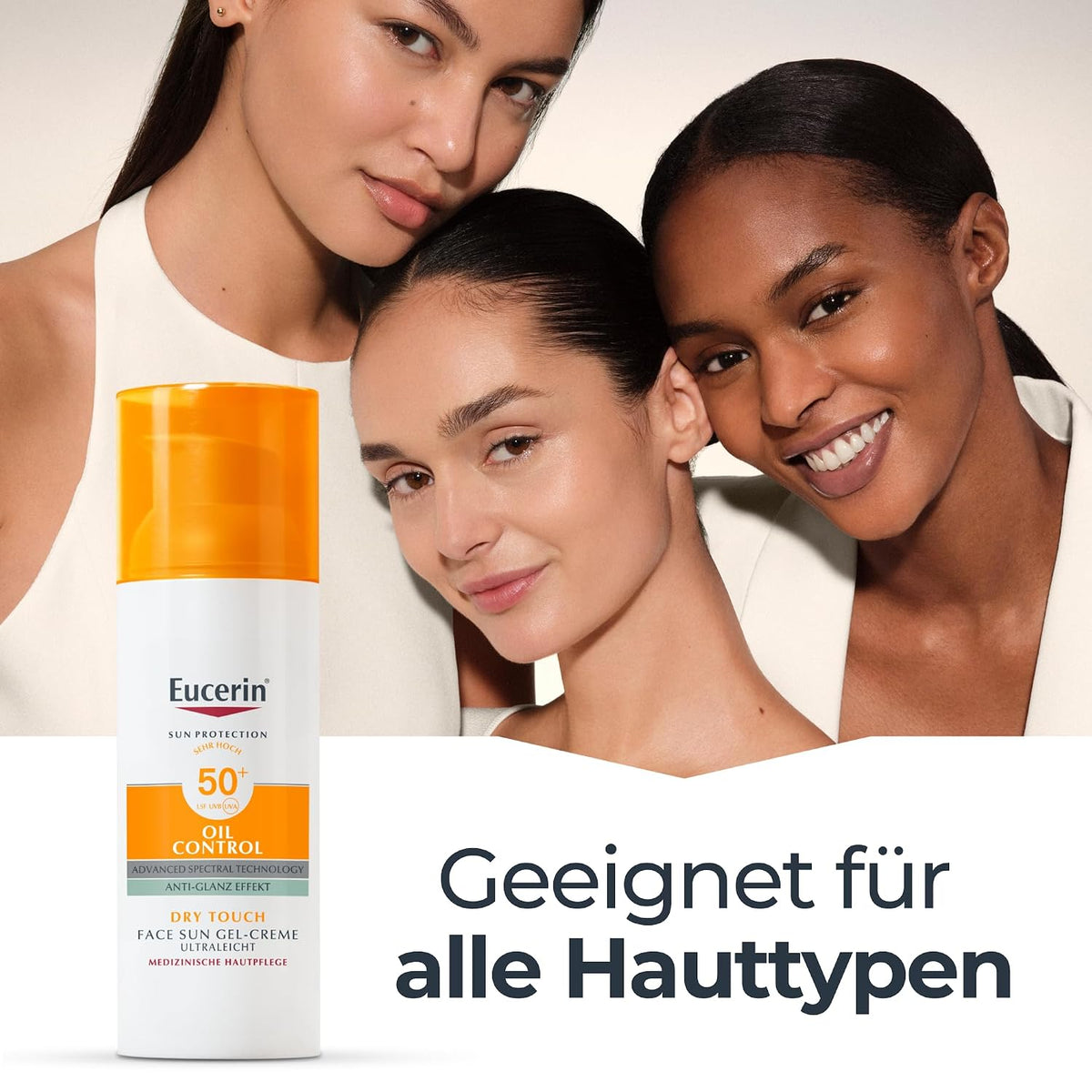 Eucerin Oil Control Sun Face Gel-Creme LSF 50+ 50 ml, Sonnencreme
