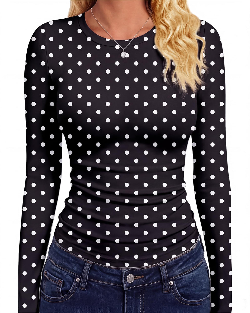 GAYHAY Langarmshirts für Damen Oberteile figurbetont Herbstmode 2026