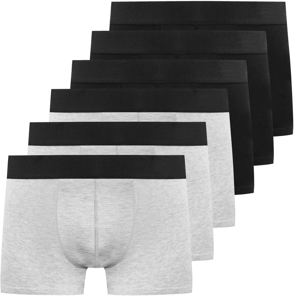 YouShow Mens Boxers 6/12 Pack Mens Underwear Hipsters Cotton Pants Trunks