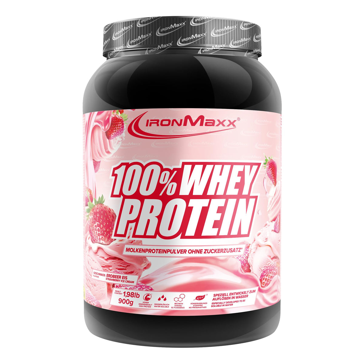 IronMaxx 100% Whey Protein Pulver - French Vanilla 500g Beutel | zuckerreduziertes, wasserlösliches Eiweißpulver aus Molkenprotein | viele verschiedene Geschmacksrichtungen