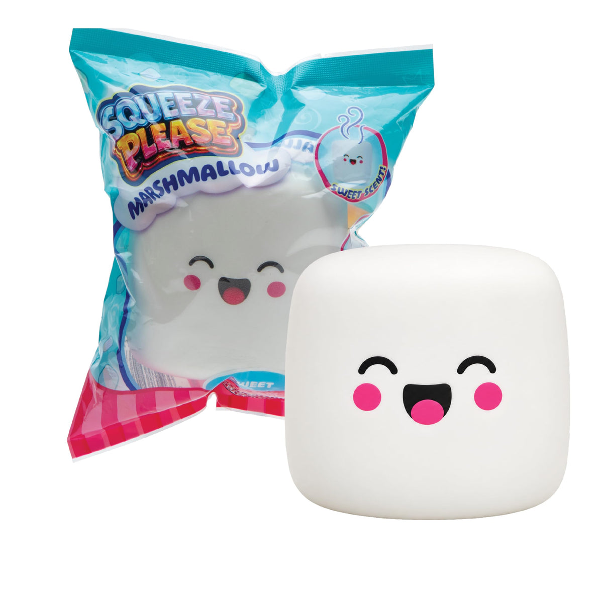 Squeeze Please 3 Pack Scented Marshmallow Stress Relief Fidget Squishy Toy