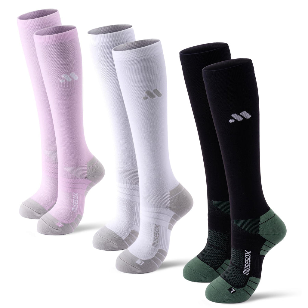 Compression Socks for Women and Men,15-20 mmHg Support(3 Pairs)