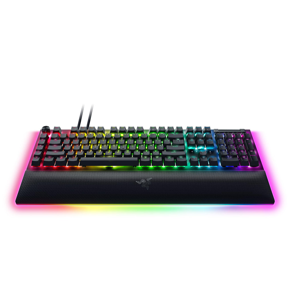 Razer BlackWidow V4 - Mechanische Gaming-Tastatur Chroma RGB (Mechanische Yellow Switches, 6 eigene Makro-Tasten, Doubleshot-ABS-Tastenkappen) QWERTZ DE-Layout | Schwarz