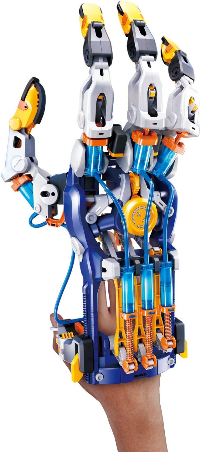 Thames & Kosmos Mega Cyborg Hand STEM Experiment Kit | Build Your Own GIANT Hydraulic Amazing Gripping Capabilities Adjustable for Different Sizes Learn Pneumatic Systems