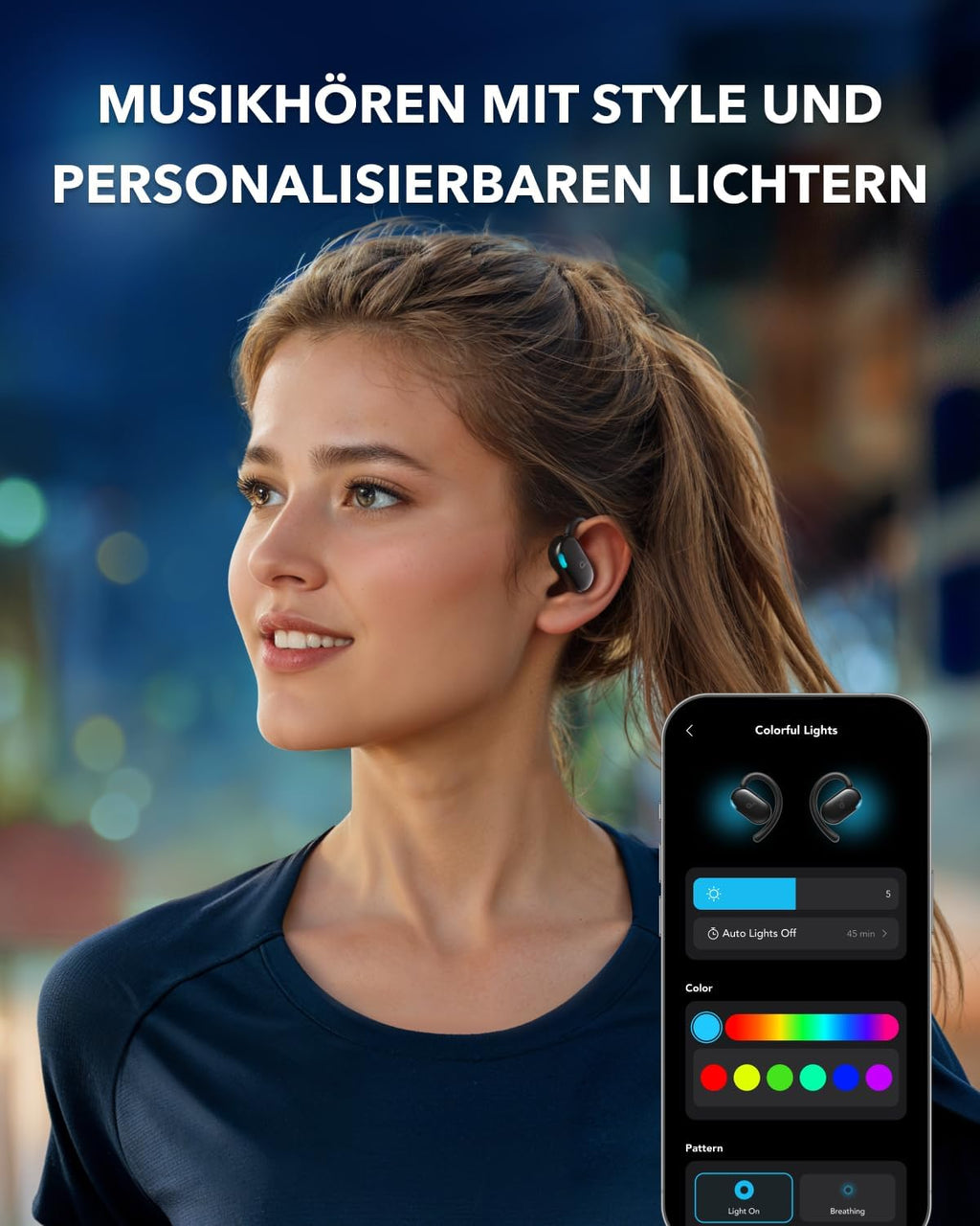 Soundcore by Anker V20i Open-Ear Kopfhörer verstellbare Ohrhaken, BT 5.4