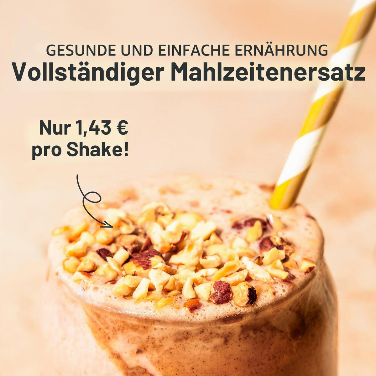 SHEKO Balance Shake Erdbeere – Mahlzeitersatz & Abnehmshake – 378 g