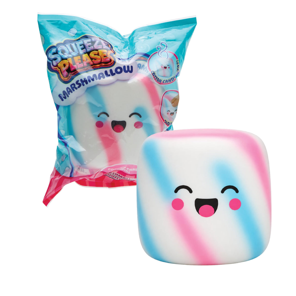 Squeeze Please 3 Pack Scented Marshmallow Stress Relief Fidget Squishy Toy