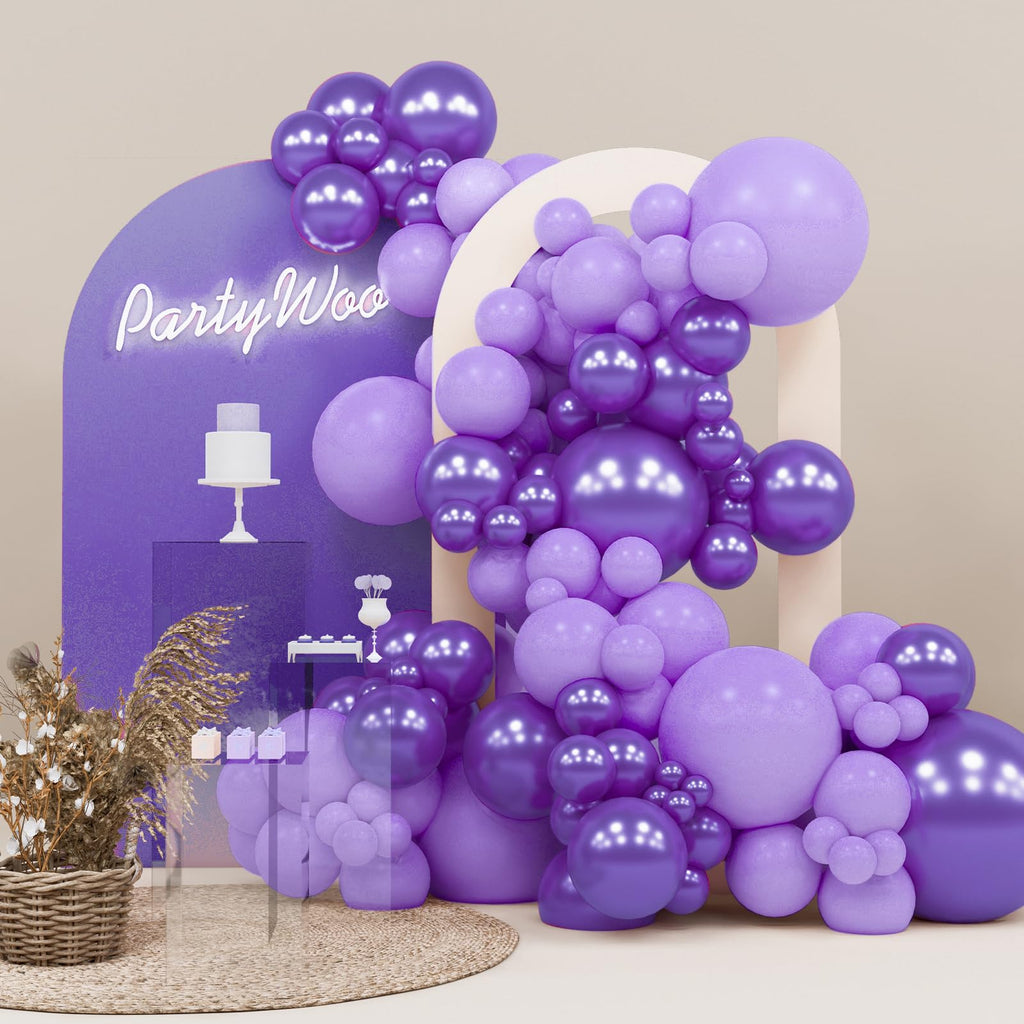 PartyWoo Black Balloons 140pcs Different Sizes of 18 12 10 5 Inch