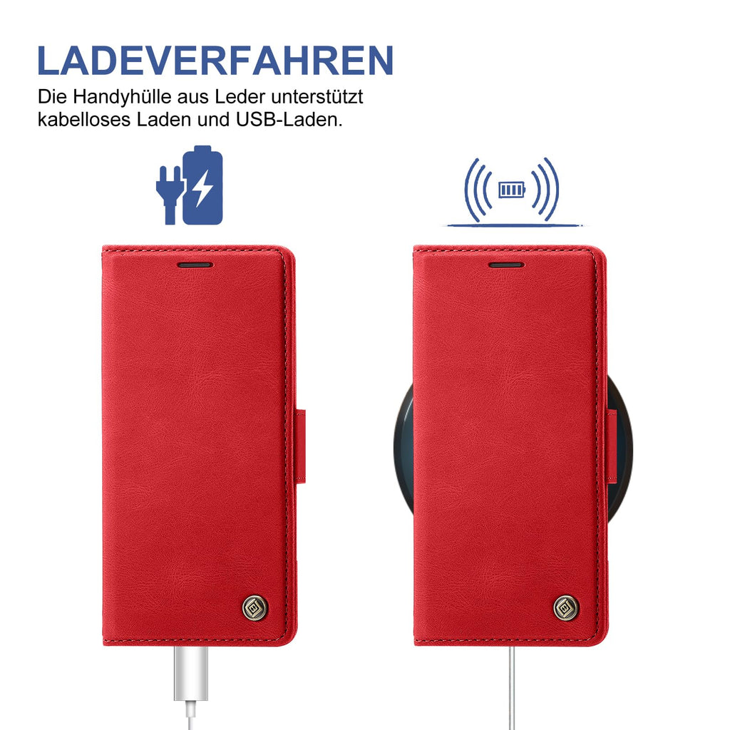 Giyer Handyhülle für Samsung Galaxy S24 5G Hülle mit Schutzfolie, Schutzhülle Galaxy S24 5G PU Leder Wallet Flip Case Standfunktion Kartenfach Klapphülle für Samsung S24 Ultra Full Cover (Grün)