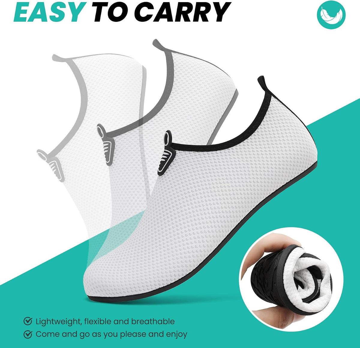 sportvibe Water Shoes Beach Swim Sea Shoes for Men Women