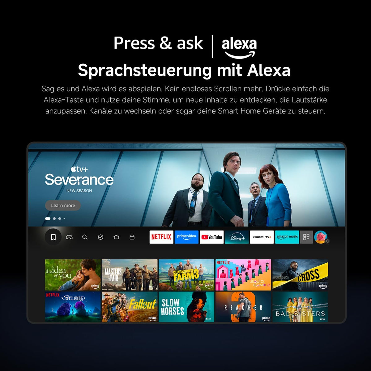 Xiaomi TV F 65 Zoll 2025, 4K UHD, Smart TV, Fire OS8, HDR10, L65MB-FAEU