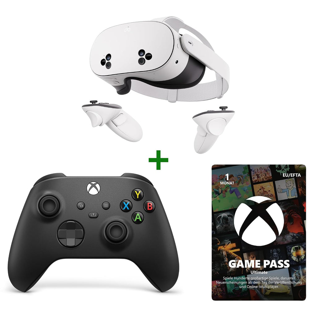 Meta Quest 3S 128 GB + Xbox Carbon Black Controller + 1 Monat Game Pass Ultimate