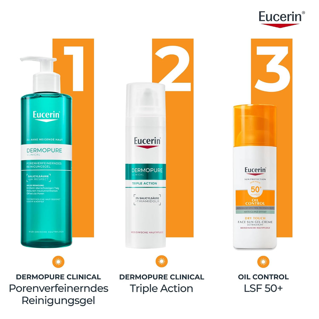 Eucerin Oil Control Sun Face Gel-Creme LSF 50+ 50 ml, Sonnencreme