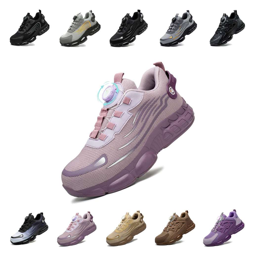 Chaussures de Sécurité Hommes Femmes Basket Respirante Antidérapante Légère Travail avec Embout en Acier 36-46 EU