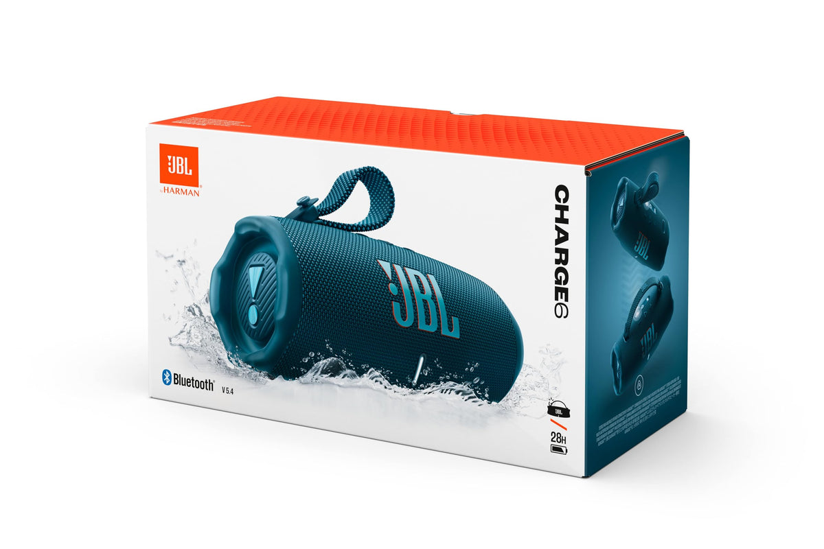 JBL Charge 6, Tragbarer Bluetooth-Lautsprecher, IP68 Zertifiziert -Schwarz