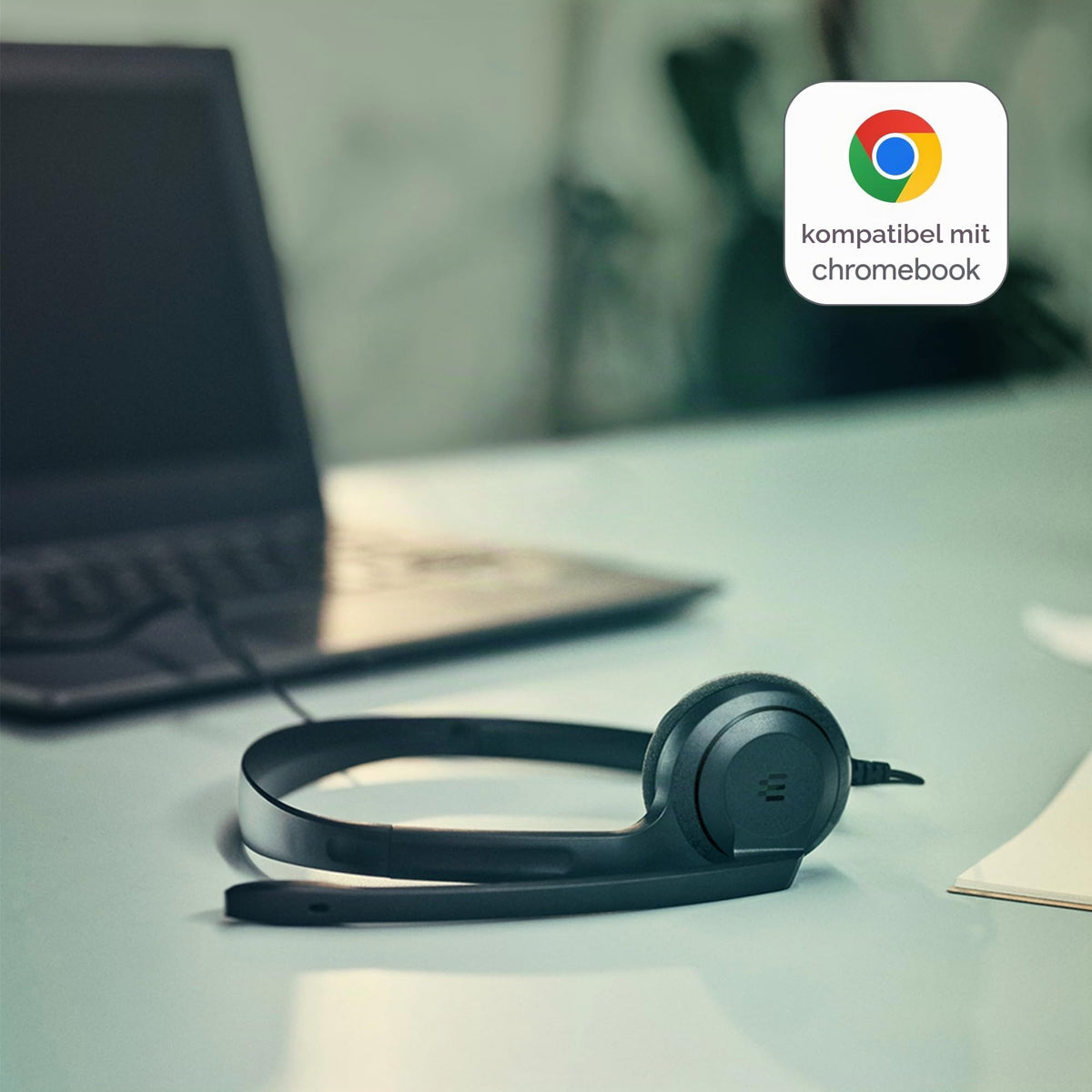 EPOS C1 Vielseitiges Business- Headset mit Mikrofon, Universellem 3,5-mm-Klinkenstecker, Breite Gerätekompatibilität - kopfhörer mit Kabel, mikrofon PC, Rauschunterdrückendes Mikrofon, on Ear