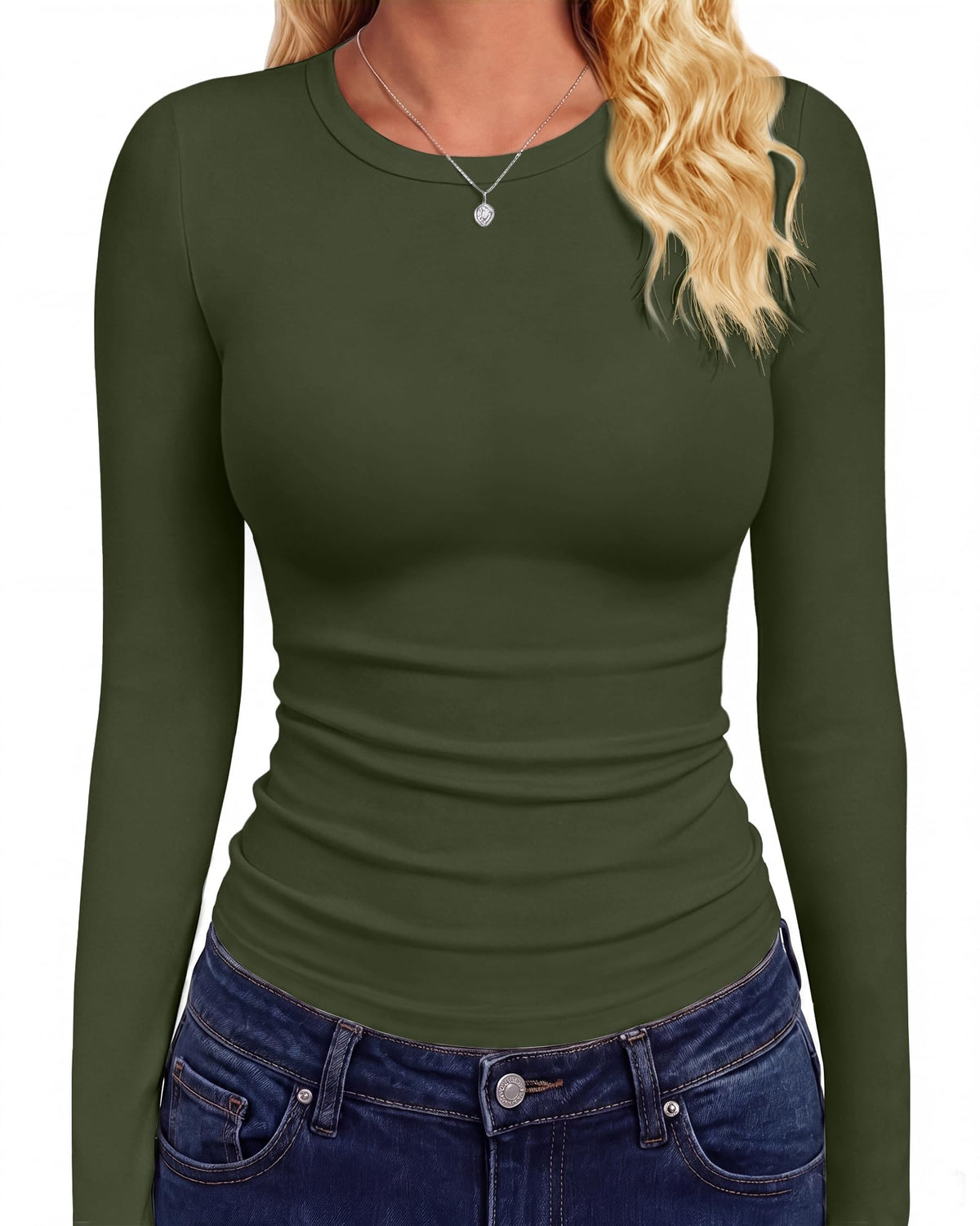 GAYHAY Long Sleeve Shirts for Women Tops Fitted Clothes Fall Fashion 2026
