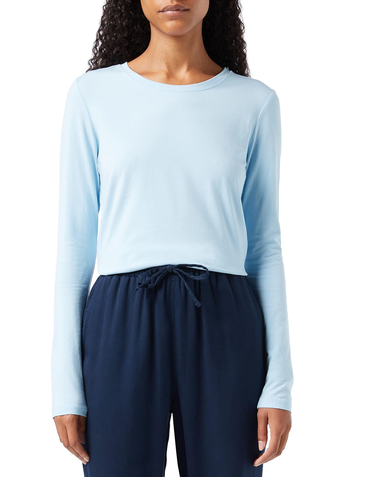 Amazon Essentials Damen Regular-Fit Langarm-T-Shirt Rundhalsausschnitt (In Übergröße Erhältlich)