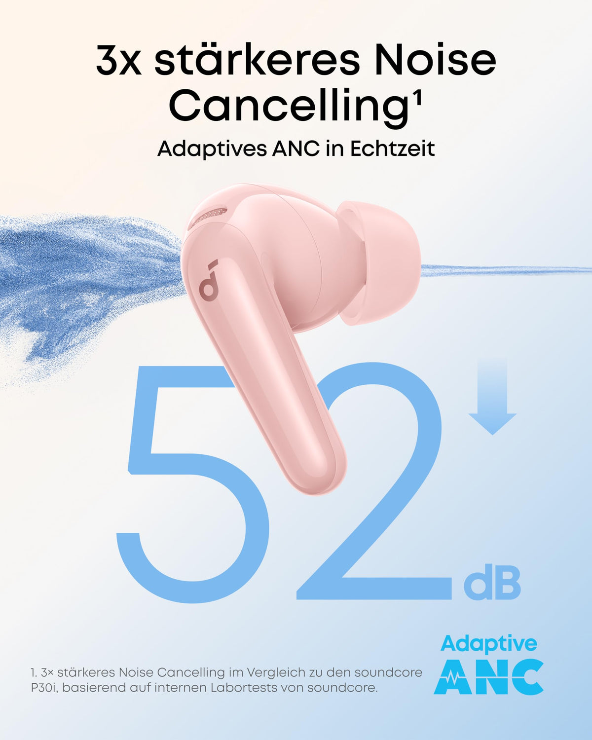 Soundcore by Anker P31i kabellose Bluetooth-Kopfhörer, Hi-Res Sound Schwarz