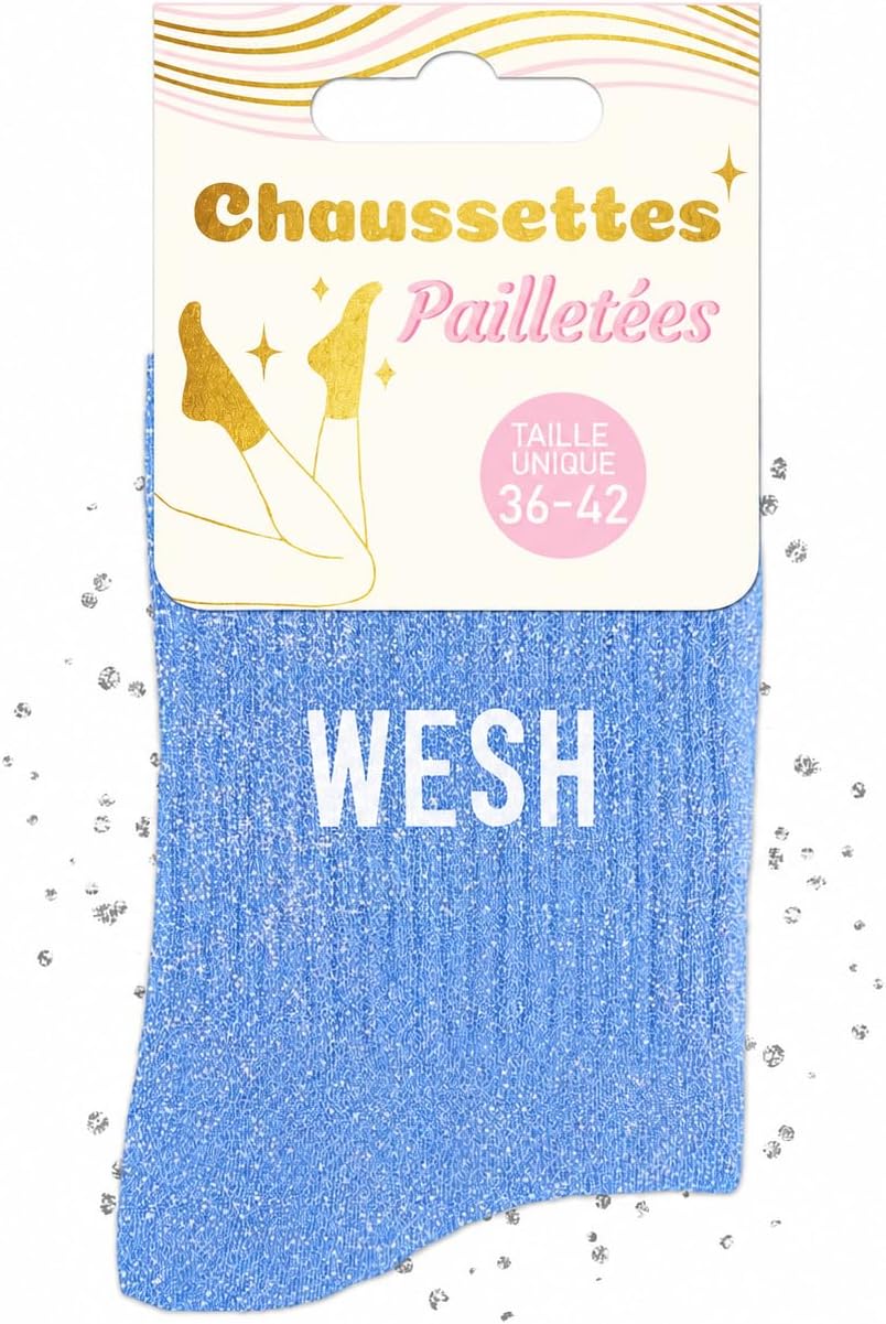 MASSA Chaussettes Paillettes - Taille Unique - Parfaite