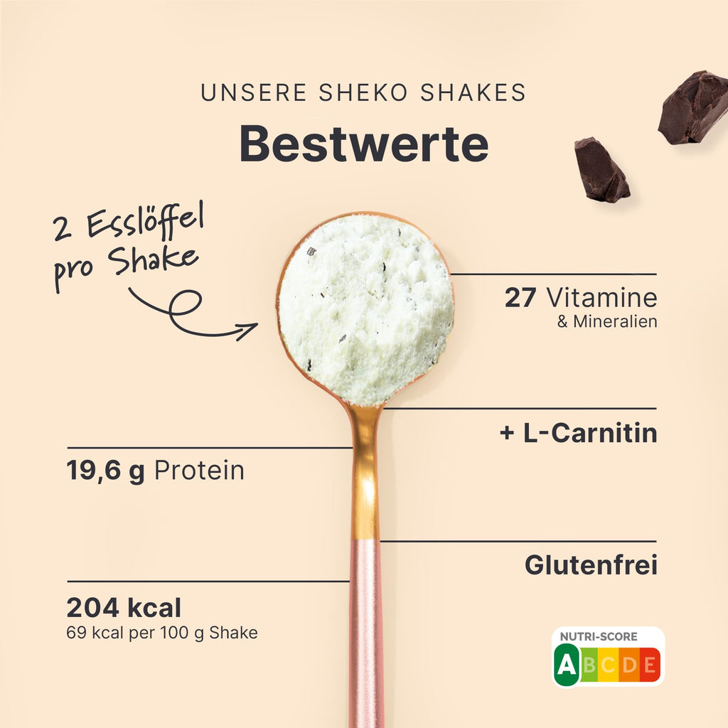 SHEKO Balance Shake Erdbeere – Mahlzeitersatz & Abnehmshake – 378 g