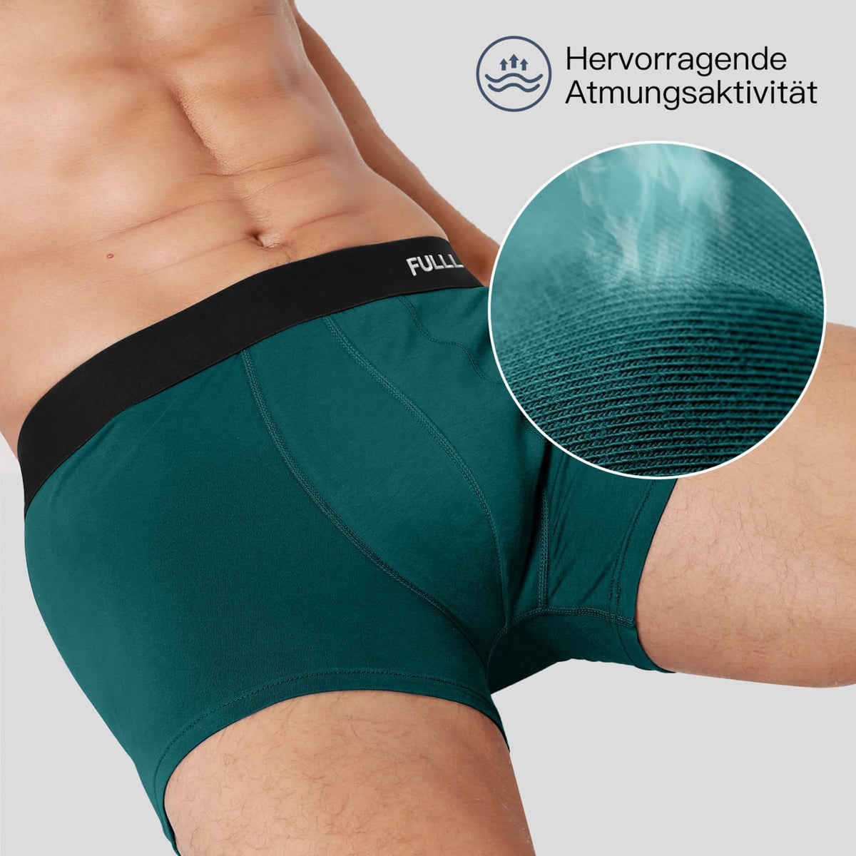 Fullluwaa Boxershorts Herren 10er Pack Baumwolle Ohne Kratzenden Zettel
