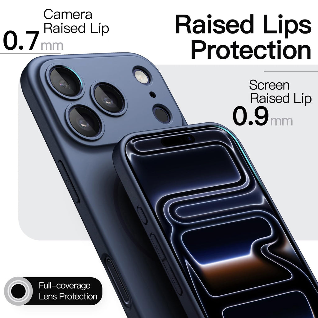 JETech Magnetische Dünne Hülle für iPhone 18 Pro, Schwarz
