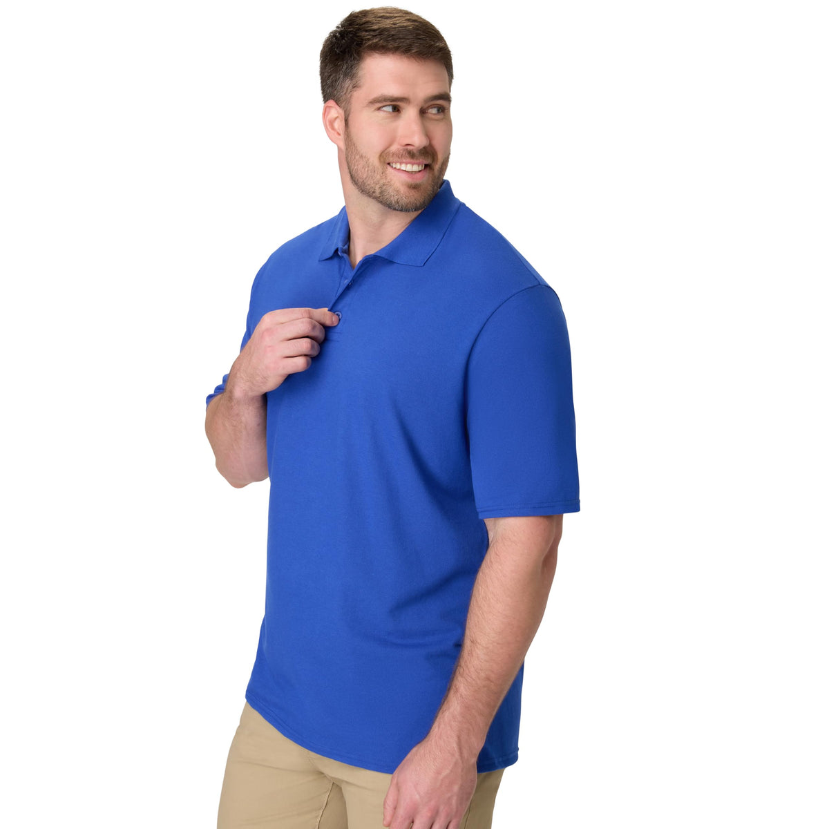 Hanes Men’s X-Temp Short Sleeve Polo Shirt, Midweight Men's Shirt