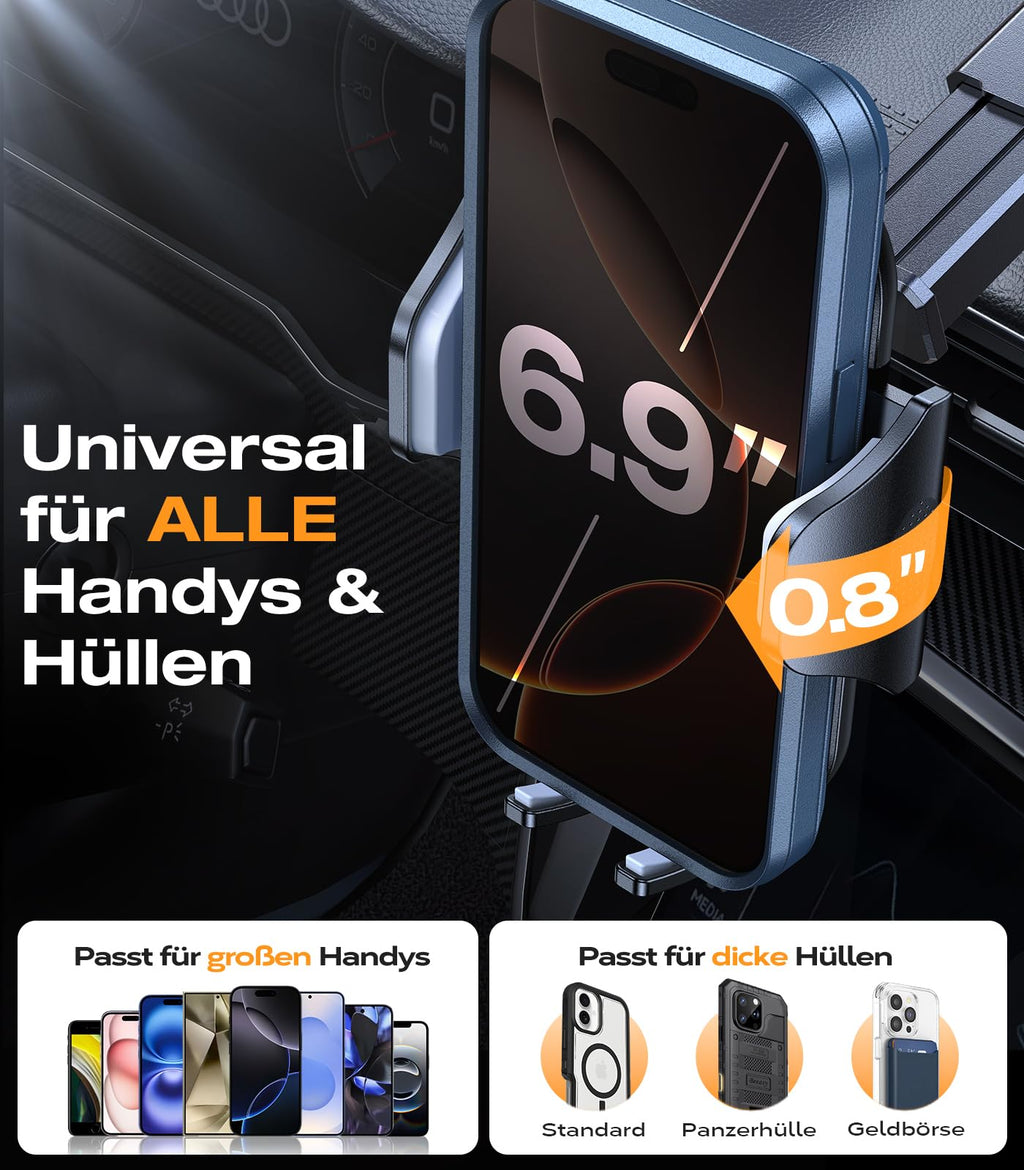 VICSEED 2026 Beste Militärische Handyhalterung Auto [20KG Starker Saugnapf]