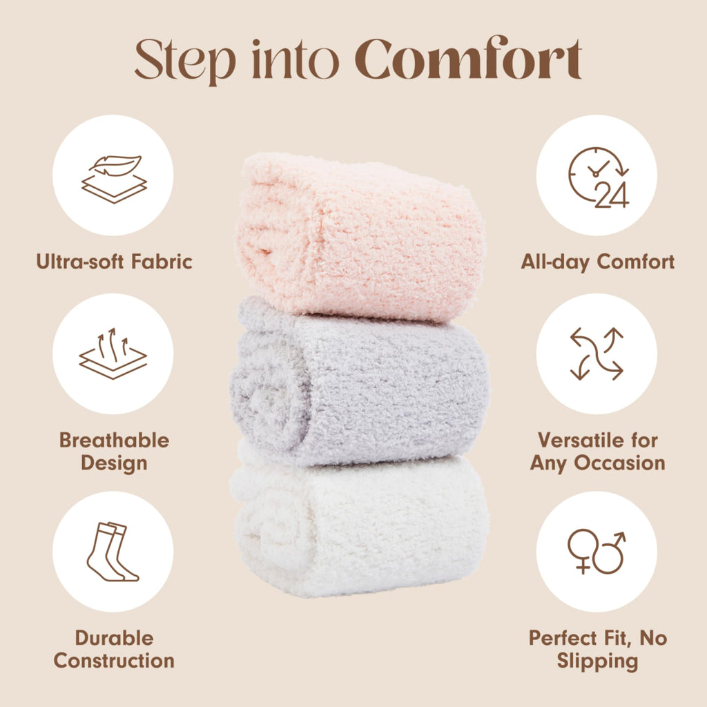 Unboxme Gifts Warm & Cozy Ultra-Luxe Cloud Fuzzy Socks, Gifts for Women