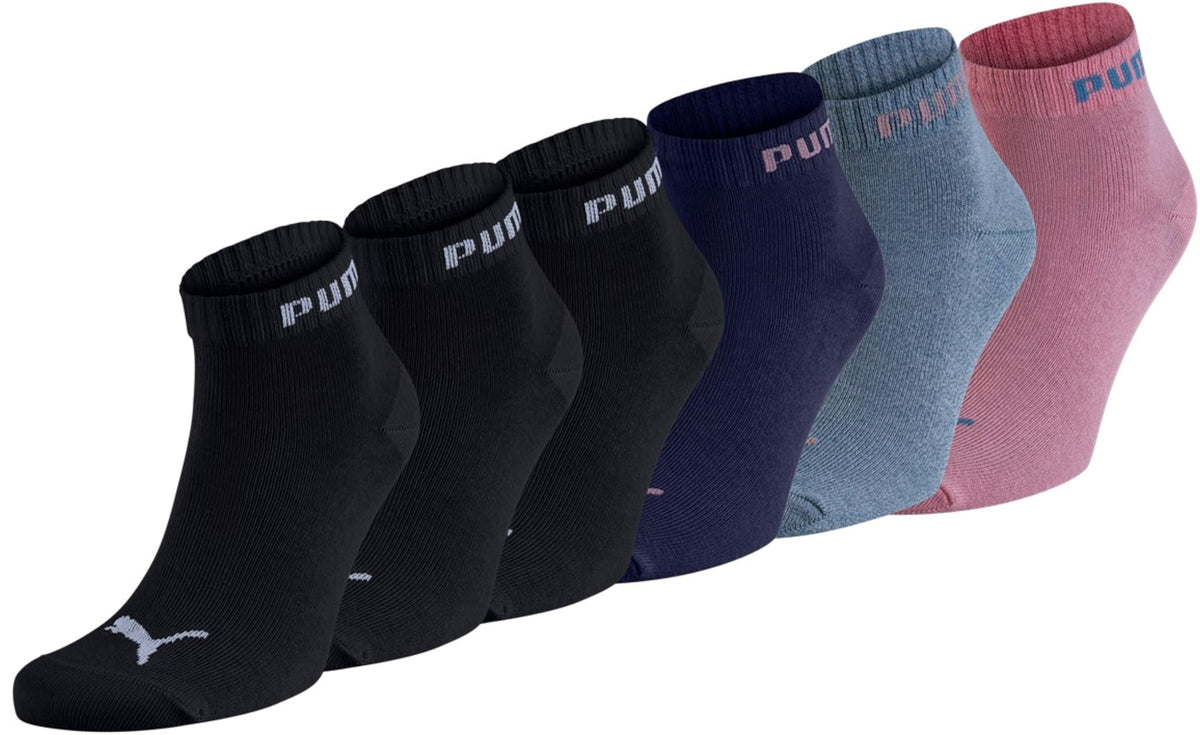 PUMA Unisex Sportsocken Quarter 6er Pack – Statement Edition