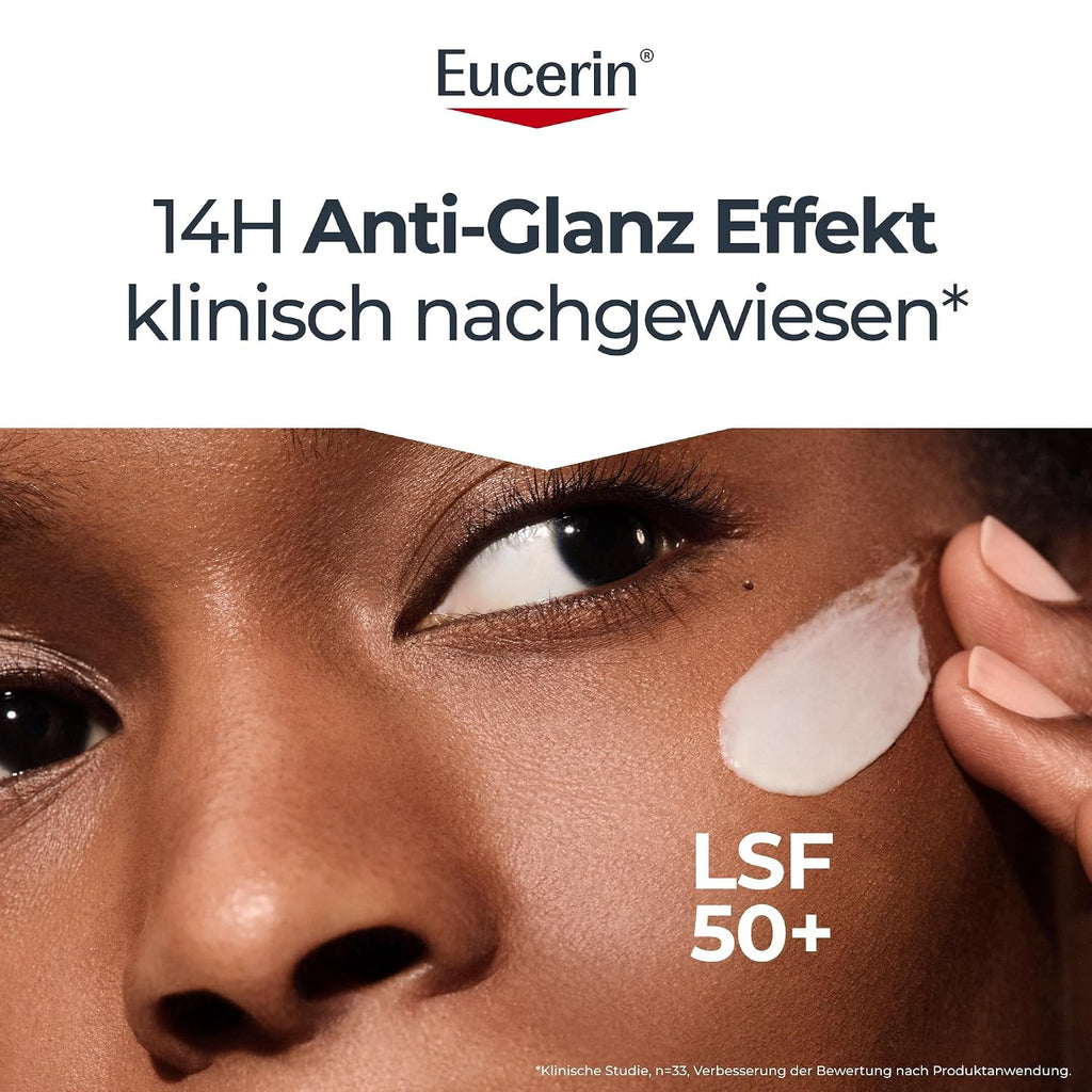 Eucerin Oil Control Sun Face Gel-Creme LSF 50+ 50 ml, Sonnencreme