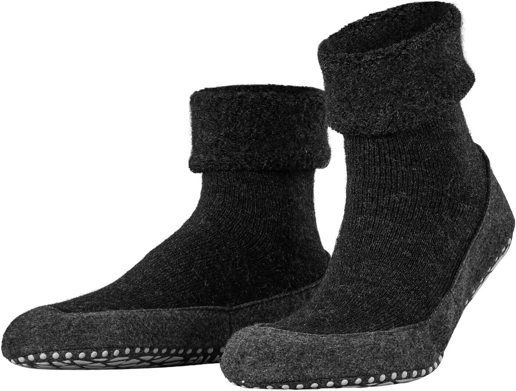 FALKE Herren Cosyshoe Stoppersocken atmungsaktive klimaregulierende geruchshemmende Wolle rutschfeste Noppen auf der Filzsohle komfortabel warm mit Plüsch strapazierfähig 1 Paar