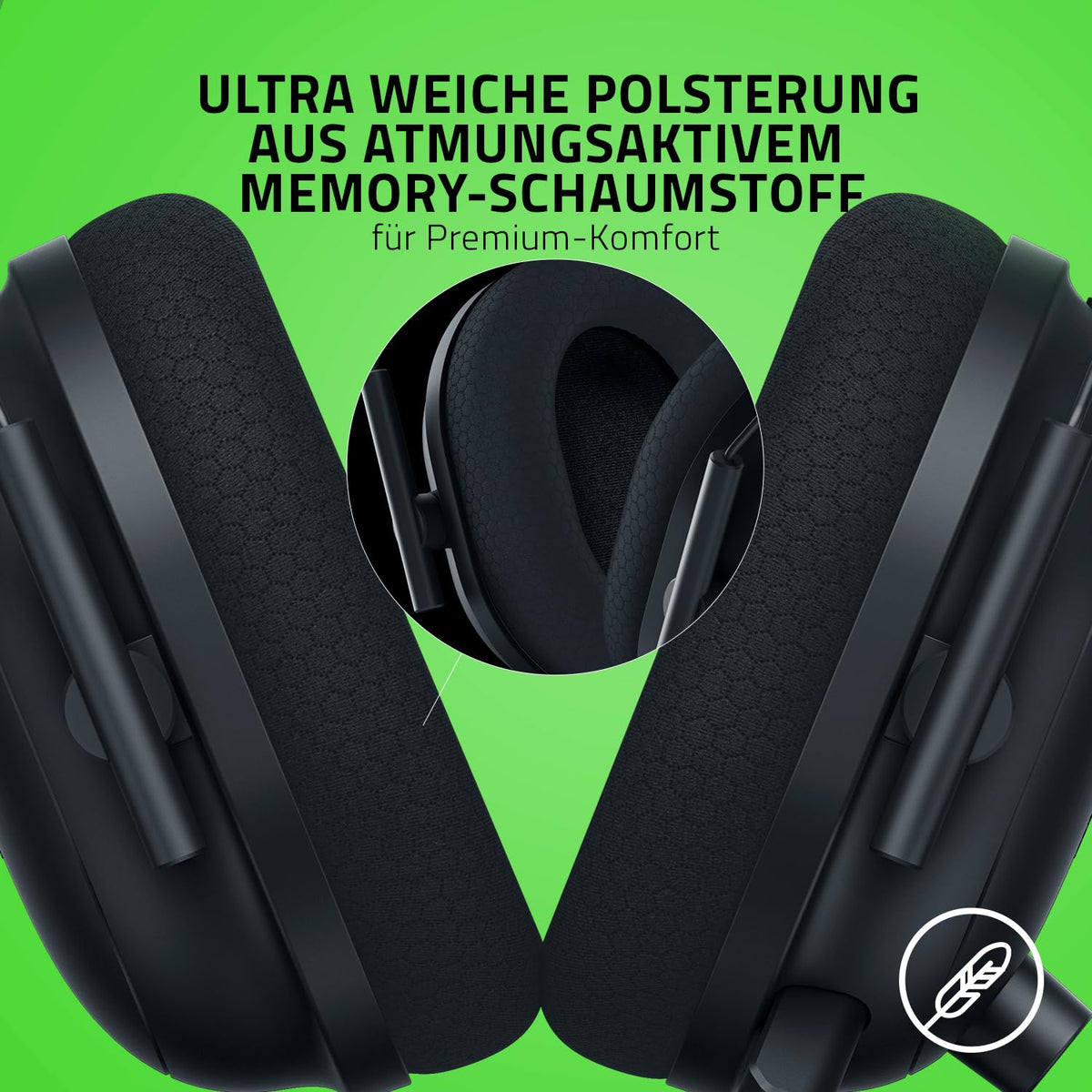 Razer BlackShark V2 X - Multi-Plattform kabelgebundenes Esports-Headset (Triforce 50mm Treiber, Erweiterte Passive Geräuschunterdrückung, 7.1 Surround Sound, Hyperclear Cardioid Mic) Grün