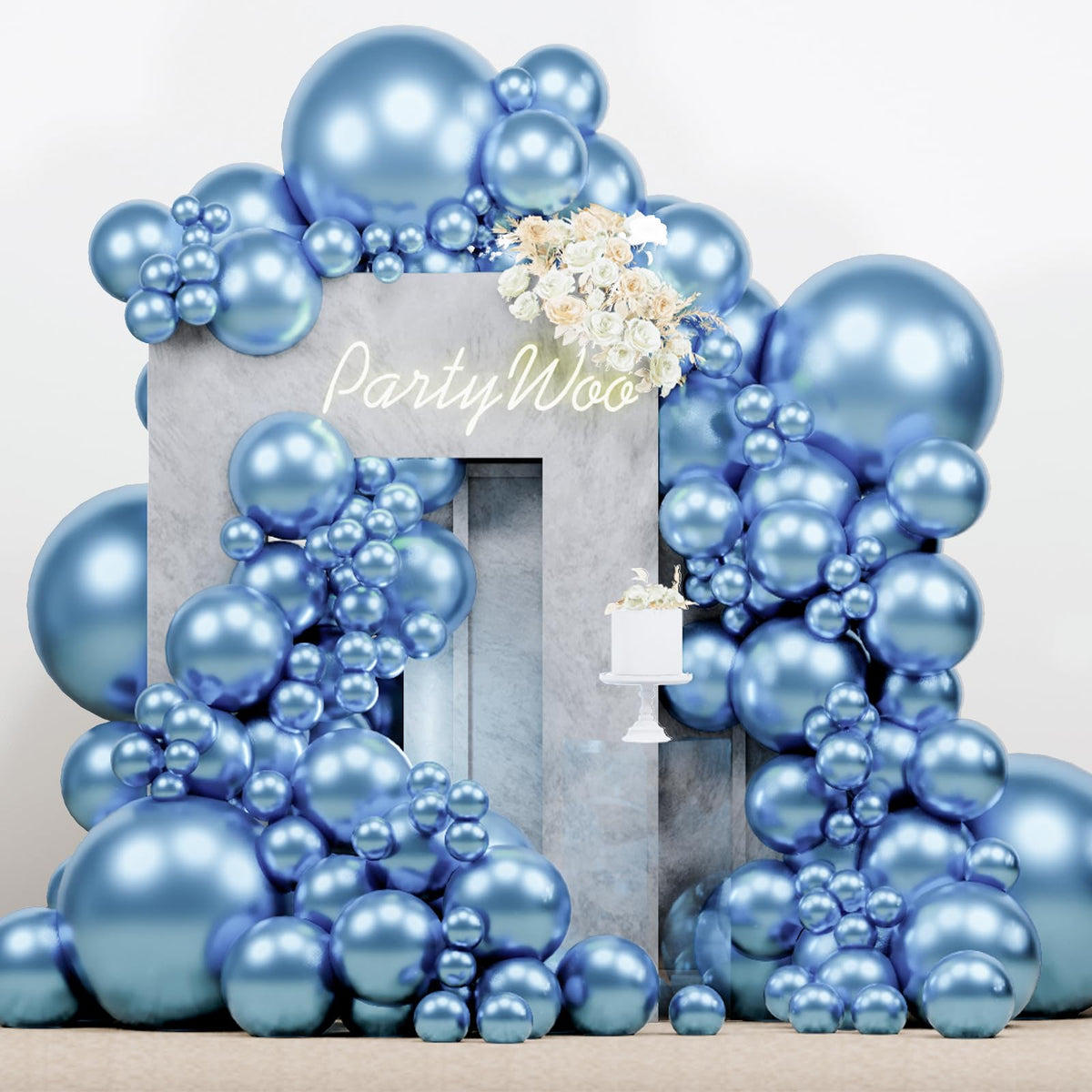 PartyWoo Black Balloons 140pcs Different Sizes of 18 12 10 5 Inch