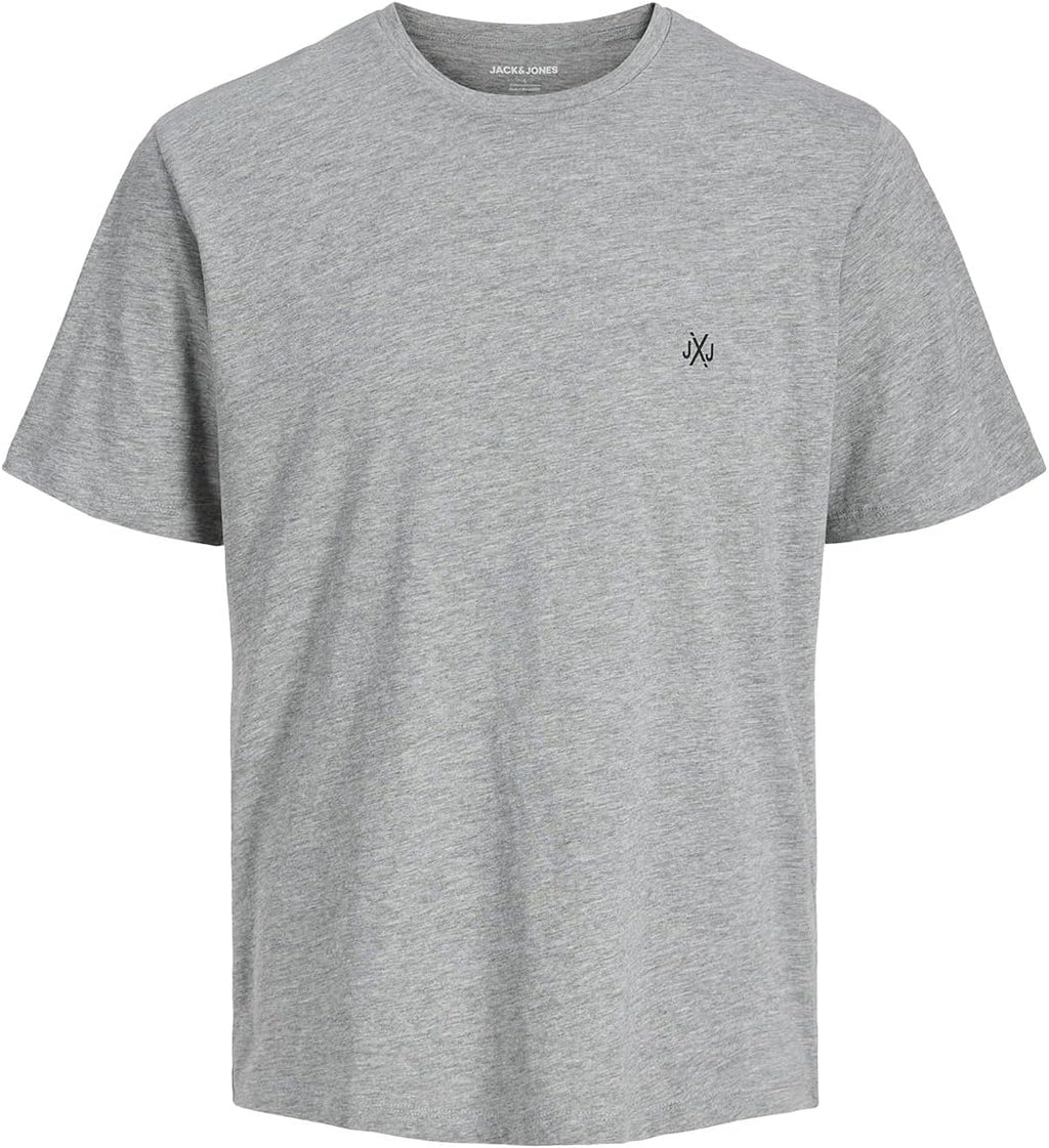JACK & JONES Herren T-Shirt 3er Pack – Baumwolle, Rundhals, Kurzarm, mit Print – Bequeme Freizeitshirts im modernen Design