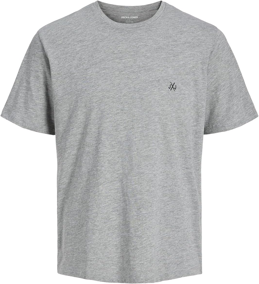 JACK & JONES Herren T-Shirt 3er Pack – Baumwolle, Rundhals, Kurzarm, mit Print – Bequeme Freizeitshirts im modernen Design