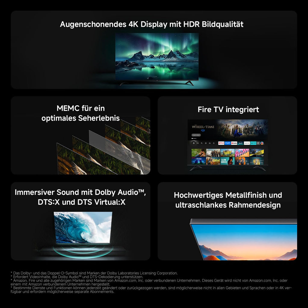 Xiaomi TV F 65 Zoll 2025, 4K UHD, Smart TV, Fire OS8, HDR10, L65MB-FAEU