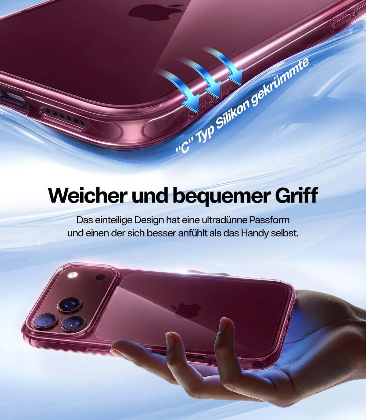TORRAS für iPhone 18 Pro Hülle iPhone 17 Pro Hülle,Militärschut,Transparent