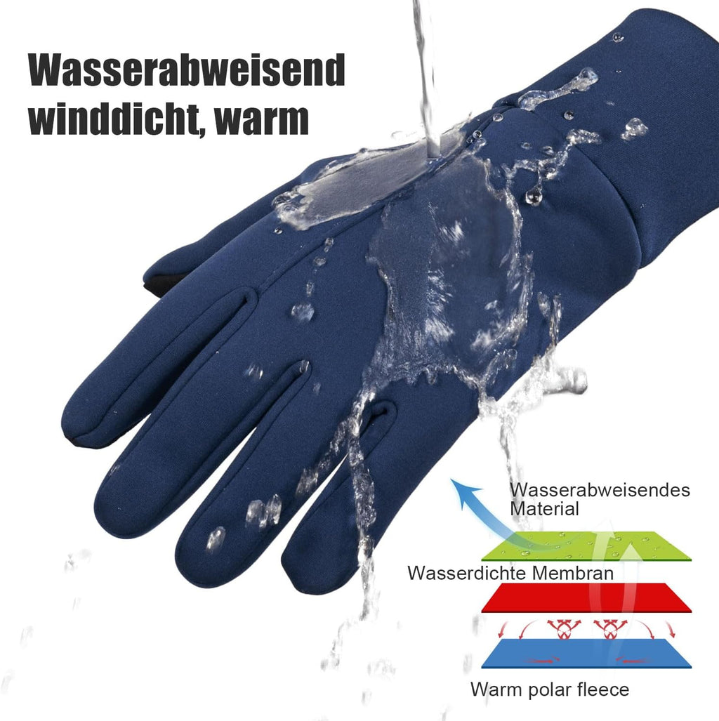FanVince Handschuhe Herren Damen Winterhandschuhe Thermo Touchscreen Warme Fahrradhandschuhe Geschenke