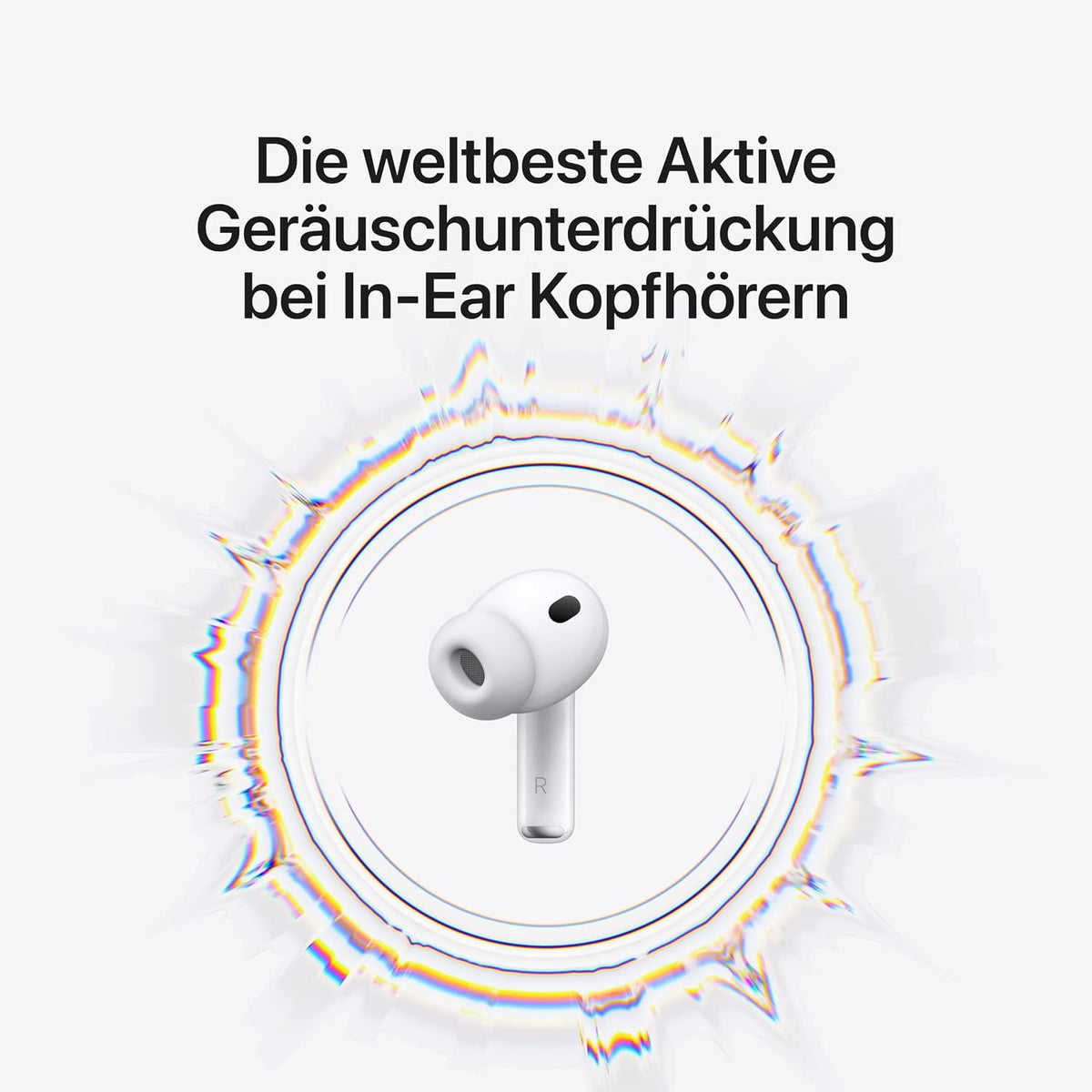 Apple AirPods Pro 3 Kabellose In‑Ear Kopfhörer, Aktive Geräuschunterdrückung, Herzfrequenzmessung, Hörgerätefunktion, Bluetooth Kopfhörer, 3D Audio, Hi‑Fi Sound, Laden über USB‑C