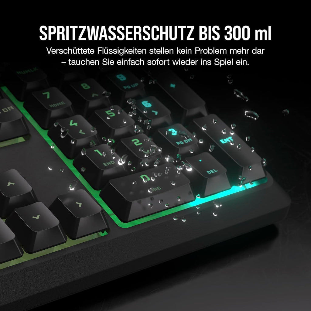 Corsair K55 CORE RGB Membran Kabelgebundene Gaming-Tastatur – Schwarz