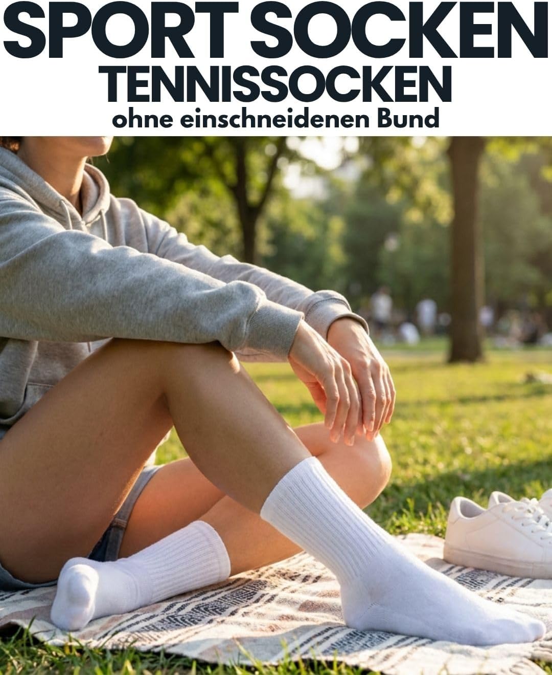 10 Paar Sportsocken Tennissocken Herren Damen Atmungsaktive Crew Socken Baumwolle