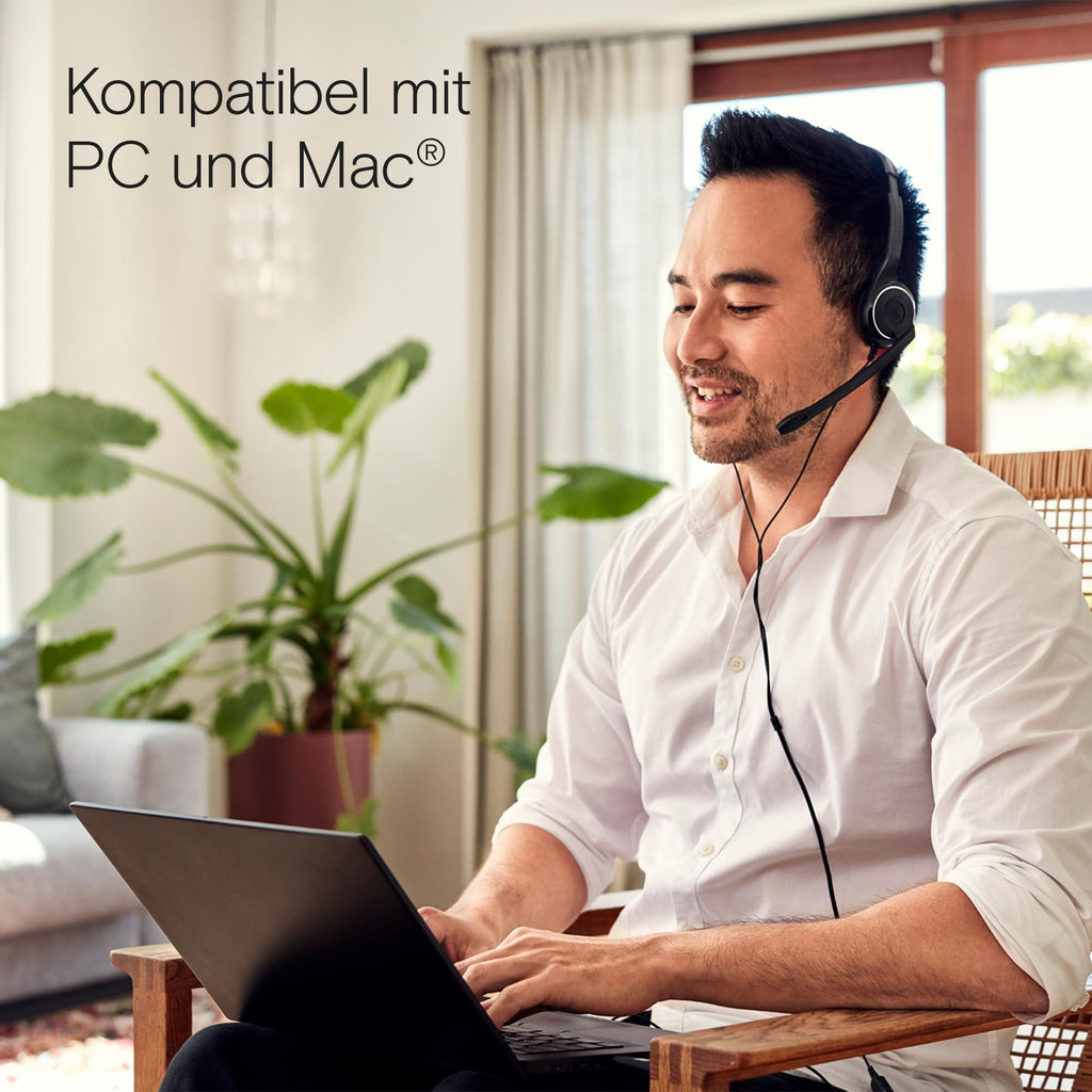 EPOS C1 Vielseitiges Business- Headset mit Mikrofon, Universellem 3,5-mm-Klinkenstecker, Breite Gerätekompatibilität - kopfhörer mit Kabel, mikrofon PC, Rauschunterdrückendes Mikrofon, on Ear