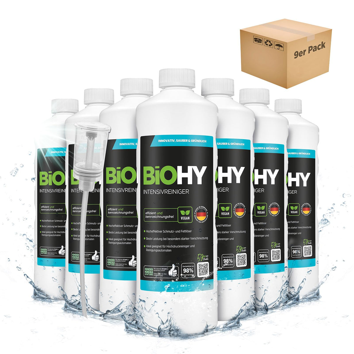 BiOHY Wischroboter Reiniger für Station mit Orangenduft (2 x 1 Liter)