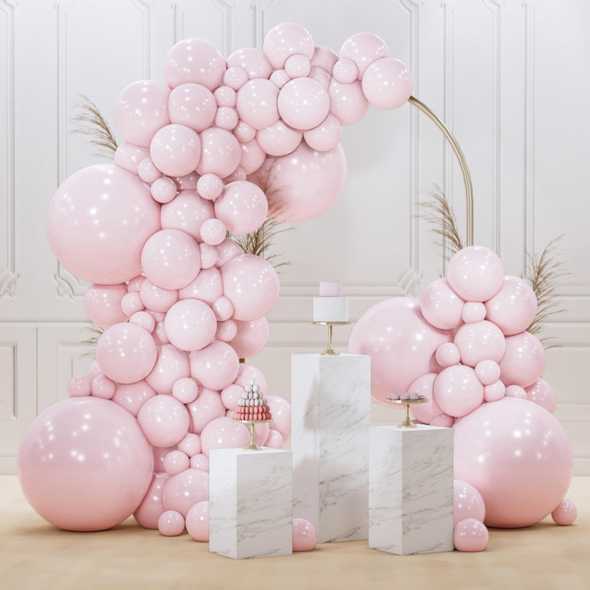 PartyWoo Black Balloons 140pcs Different Sizes of 18 12 10 5 Inch