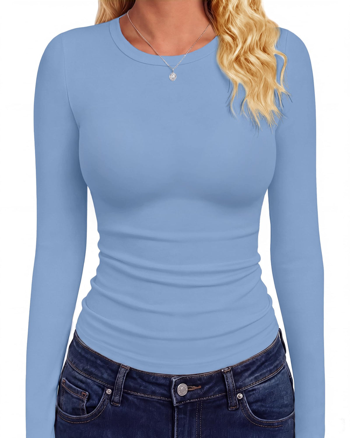 GAYHAY Long Sleeve Shirts for Women Tops Fitted Clothes Fall Fashion 2026