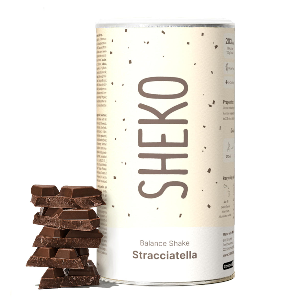 SHEKO Balance Shake Erdbeere – Mahlzeitersatz & Abnehmshake – 378 g