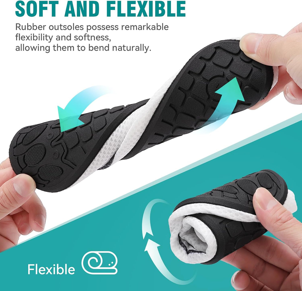 Water Shoes for Women Men Quick-Dry Beach Swim Socks with Non-Slip Sole