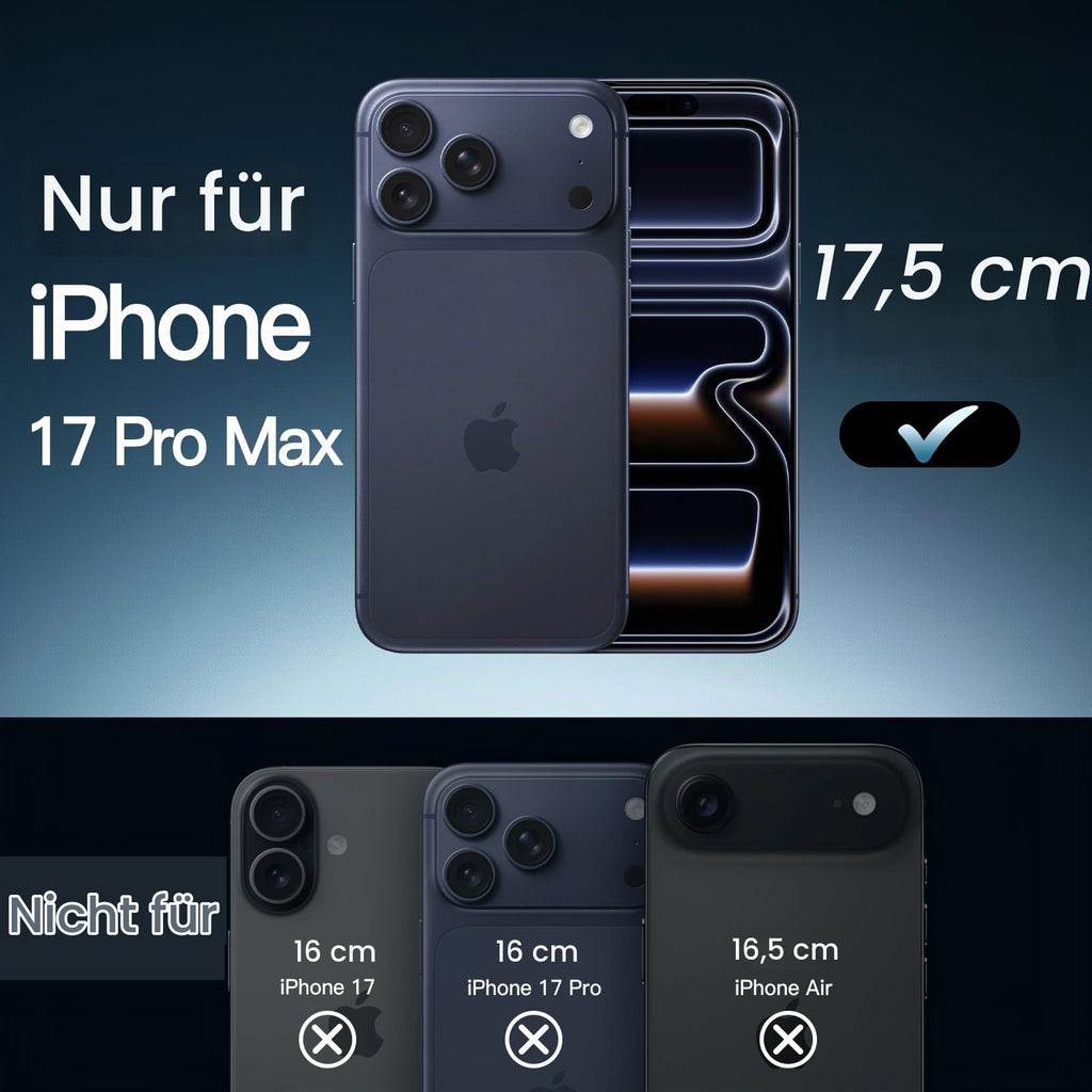 JETech Magnetische Hülle für iPhone 17, Durchsichtig